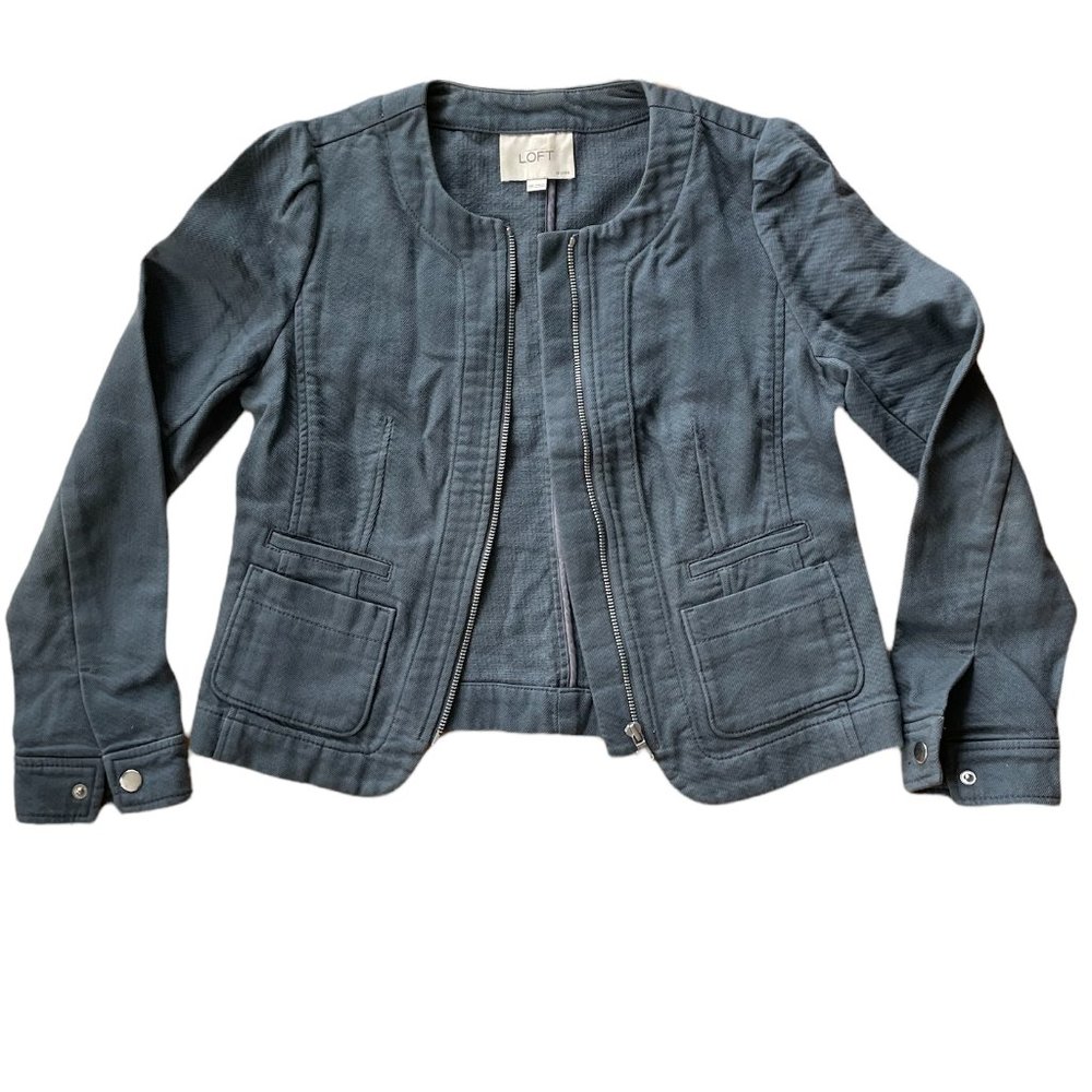LOFT Blue Blazer Jacket